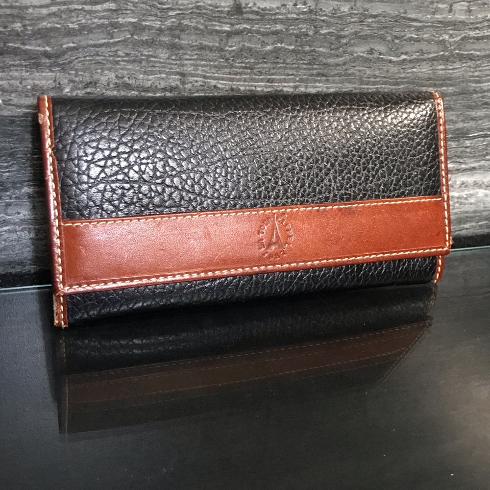 La Tour Eiffel deluxe leather check wallet